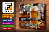 Blechschild Spruch 20x30cm Vatertag nichts besseres Bier