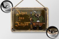 Blechschild Jagd 18x12cm Jäger des Jahres Abenteuer