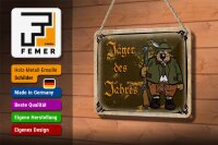 Blechschild Jagd 18x12cm Jäger des Jahres Abenteuer