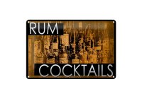 Blechschild Alkohol 30x20cm Rum Cocktails