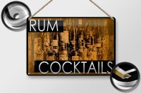 Blechschild Alkohol 30x20cm Rum Cocktails