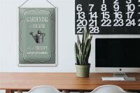 Blechschild Garten 20x30cm Gardening is cheaper Therapy