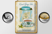 Blechschild Tee 20x30cm Earl grey Tea black tea bergamot