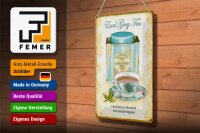 Blechschild Tee 20x30cm Earl grey Tea black tea bergamot