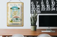 Blechschild Tee 20x30cm Earl grey Tea black tea bergamot