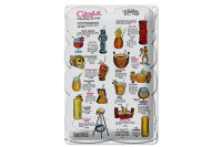 Blechschild Alkohol 20x30cm Cocktail lounge cannibal room