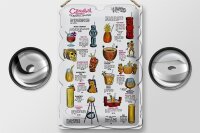 Blechschild Alkohol 20x30cm Cocktail lounge cannibal room