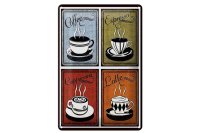 Blechschild Kaffee 20x30cm Coffee Espresso Cappuccino Latte