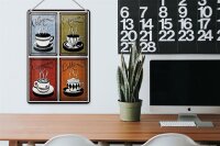 Blechschild Kaffee 20x30cm Coffee Espresso Cappuccino Latte