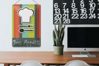 Blechschild Essen 20x30cm bon Appetit Restaurant