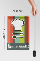 Blechschild Essen 20x30cm bon Appetit Restaurant