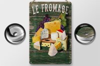 Blechschild Essen 20x30cm Le Fromage Käse Sorten Cheese