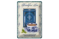 Blechschild Tee 20x30cm Classic Breakfast Tea best teas