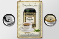 Blechschild Tee 20x30cm Darjeeling Tea champagne of teas
