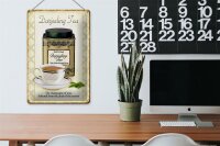 Blechschild Tee 20x30cm Darjeeling Tea champagne of teas