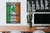Blechschild Alkohol 20x30cm Murphy´s Irish Bar Whiskey