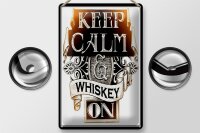 Blechschild Spruch 20x30cm Keep Calm Whiskey on
