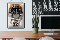 Blechschild Spruch 20x30cm Keep Calm Whiskey on