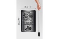 Blechschild Motorrad 20x30cm Biker Code Freedom getting
