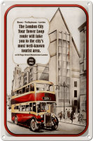 Blechschild Spruch 20x30cm London City Tour 1931-1962