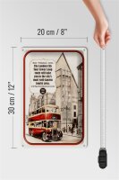 Blechschild Spruch 20x30cm London City Tour 1931-1962
