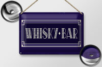 Blechschild 30x20cm Whisky Bar