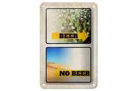 Blechschild Alkohol 12x18cm Bild Beer No Beer Bier