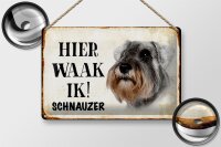 Blechschild Spruch 30x20cm holländisch Hier Waak ik...
