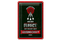 Blechschild Spruch 20x30cm Wer beim Daten nicht flucht