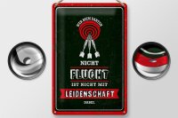 Blechschild Spruch 20x30cm Wer beim Daten nicht flucht