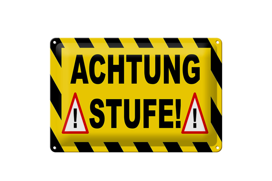 Schlussfahne 30x30 Cm Mit Ausrufezeichen – Rot/weiß, Nassfest, Kältebeständig Bis -40°C