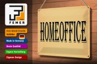 Blechschild Hinweis 30x20cm Homeoffice