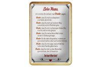 Blechschild Spruch 12x18cm liebe Mama Ich hab dich lieb