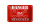 Blechschild Hinweis 18x12cm Danger Minefield Schädel