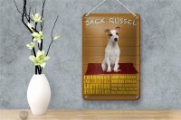 Blechschild Spruch 12x18cm Jack Russel Hund charmant