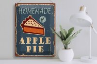 Blechschild Kuchen 30x40cm Homemade Apple Pie (Apfelkuchen)