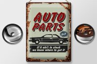 Blechschild Retro 30x40cm Auto Parts Teile Service