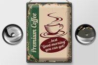 Blechschild Retro 30x40cm Kaffee Premium Coffee