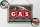 Blechschild Retro 40x30cm Gas Auto next service 100 Benzin