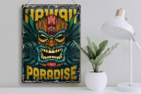 Blechschild Retro 30x40cm Hawaii Paradise