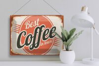 Blechschild Retro 40x30cm Kaffee best Coffee in town