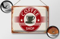 Blechschild Retro 40x30cm Coffee Shop Kaffee Tasse
