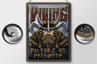 Blechschild Wikinger 30x40cm Scandinavian Viking