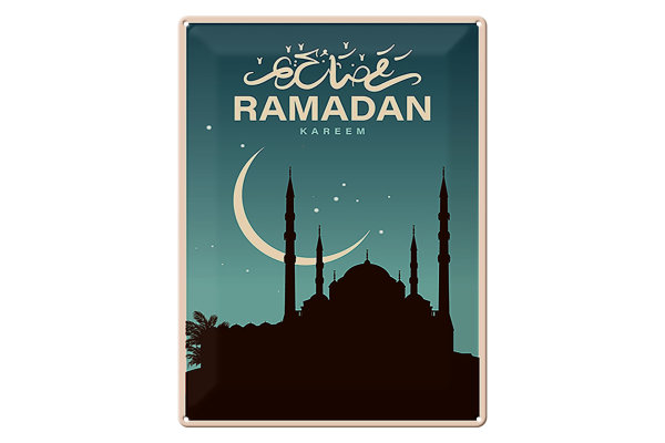 Blechschild Ramadan 30x40cm Kareem Schild