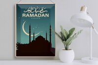 Blechschild Ramadan 30x40cm Kareem Schild