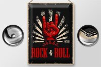 Blechschild Retro 30x40cm Rock & Roll Musik
