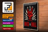 Blechschild Retro 30x40cm Rock & Roll Musik
