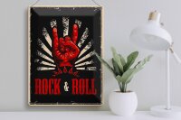 Blechschild Retro 30x40cm Rock & Roll Musik