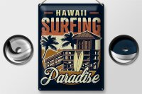 Blechschild Hawaii 30x40cm Surfing Paradise