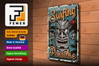 Blechschild Hawaii 30x40cm it´s Surfing time Paradise